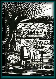 Girl washes clothes