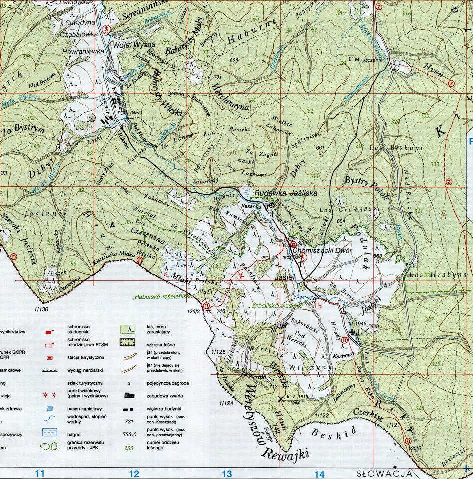 Historical map sheet from LEMKO.org maps100 collection