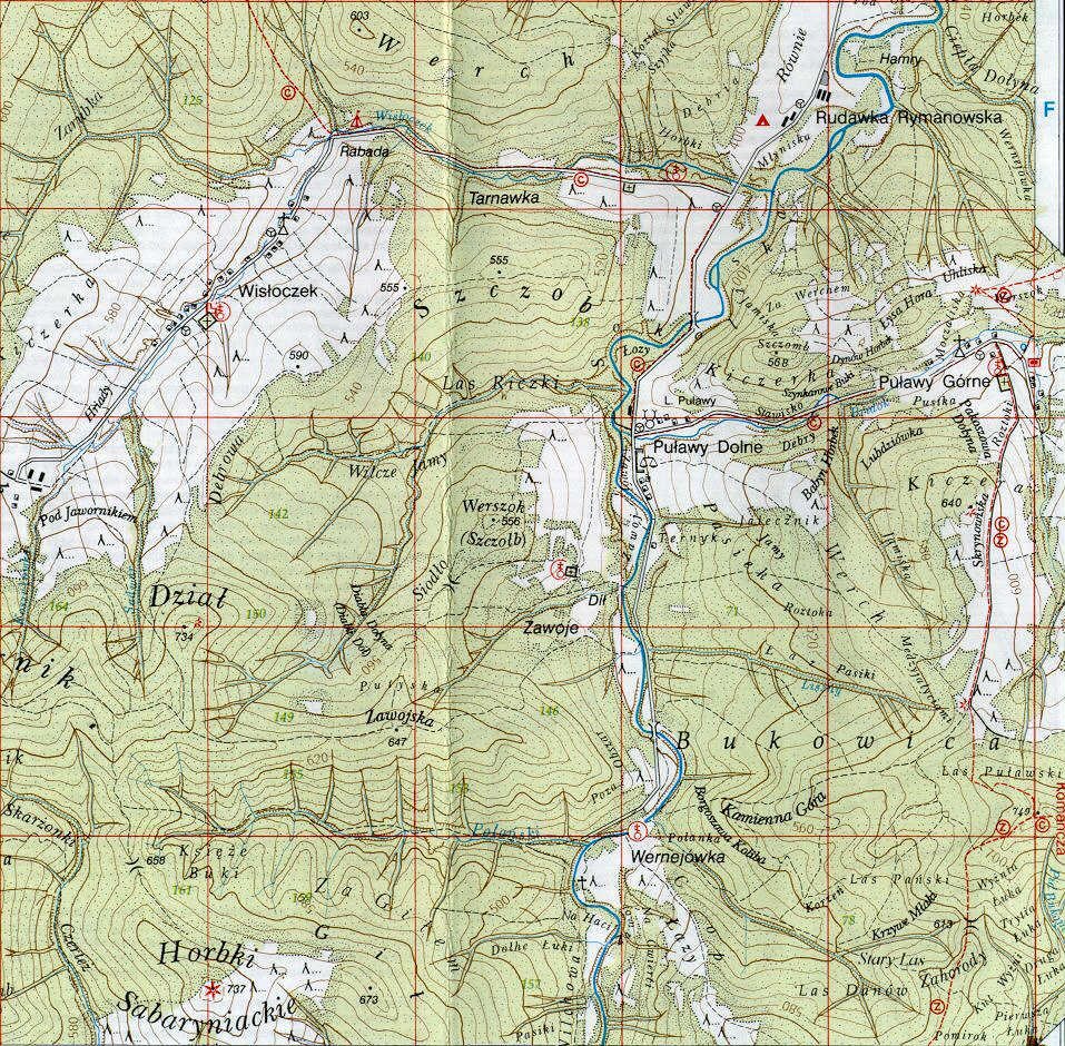 Historical map sheet from LEMKO.org maps100 collection