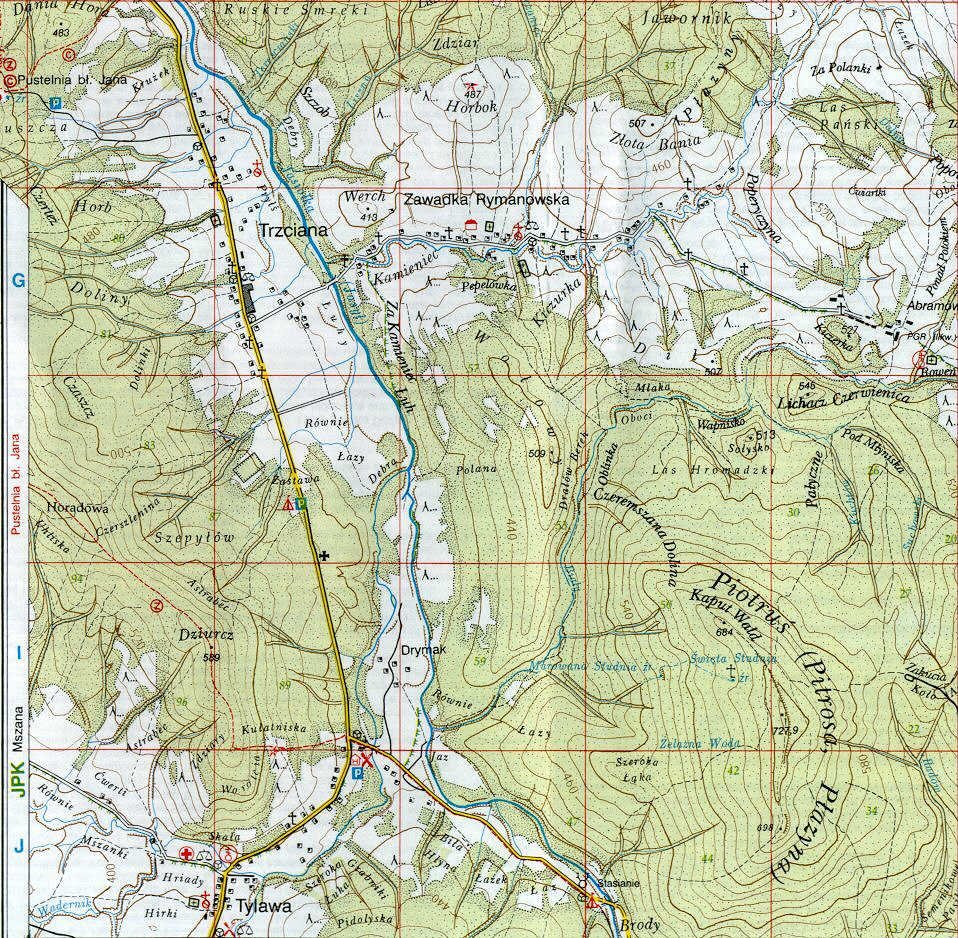 Historical map sheet from LEMKO.org maps100 collection
